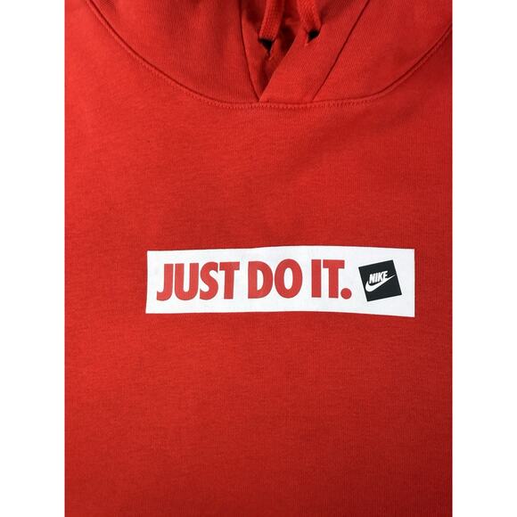 Nike Sportswear JDI Hoodie Jacket Mens Size Large Red Hooded Pullover Just Do It - Picture 6 of 8